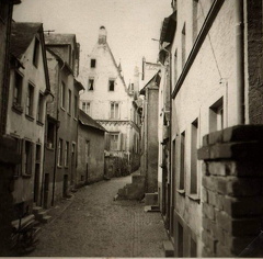 Die Jakobstraße mit Blick auf das Zeller Schloß