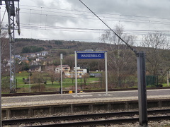 Bahnsteig Wasserbillig in Luxemburg