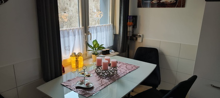 Ferienhaus Bergrath in der Küche zu Weihnachten 2023