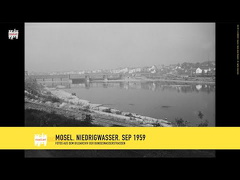 NIEDRIGWASSER. MOSEL. SEP 1959 | Fotos aus dem Historischen Bildarchiv der BAW