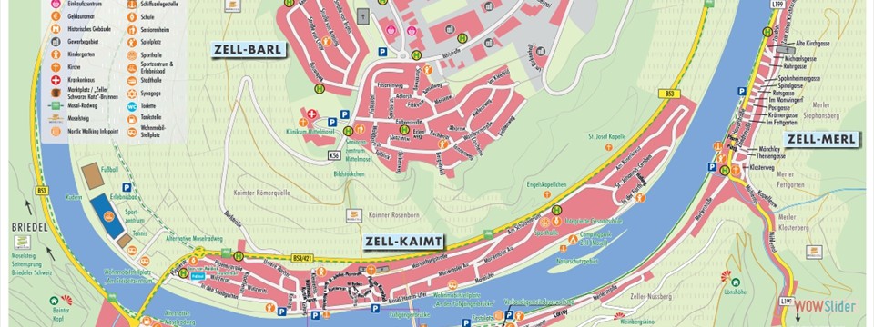 Stadtplan Zell